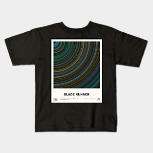 minimal_Blade Runner Circular Barcode Movie Kids T-Shirt